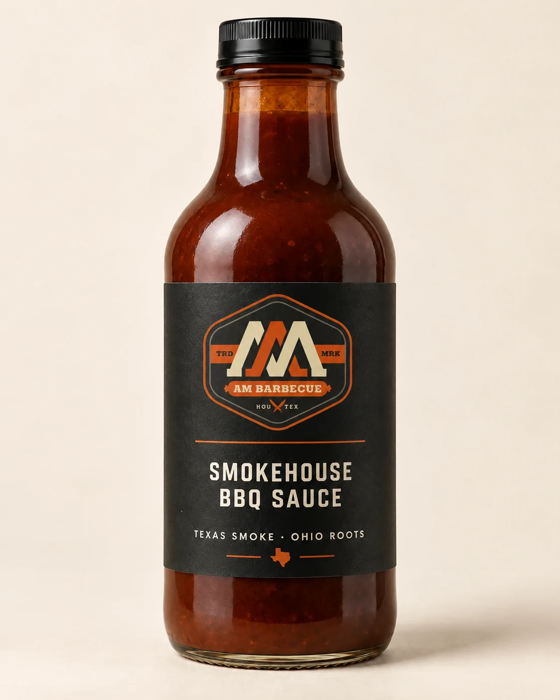Smokehouse BBQ Sauce concept mockup